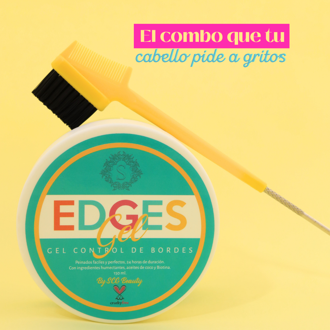 Combo Edges Gel Y Cepillo Para Babyhairs